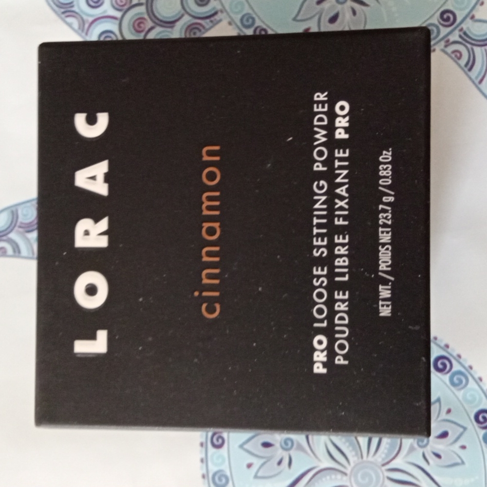 LORAC cinnamon color Pro loose setting powder